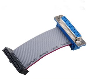 Cable u k'axnak' plano u 2,54 mm Pitch 26Pin IDC DB9 hembra RS232 Serial Cable F/F