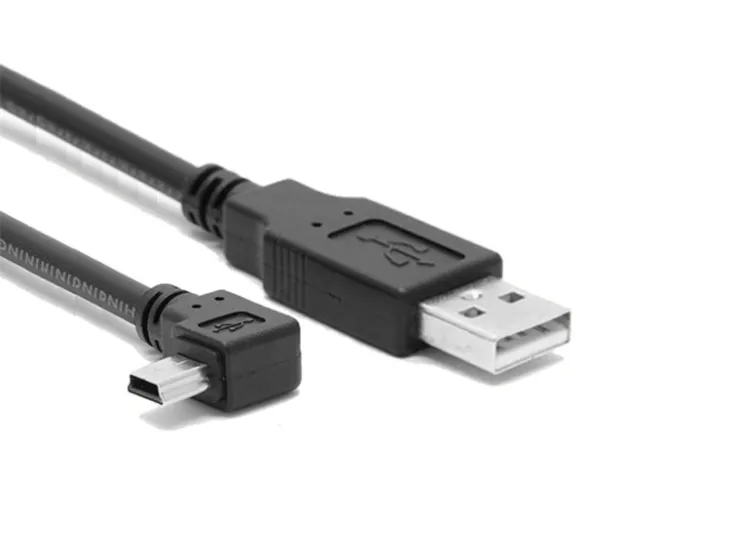 Izquierda ángulo MINI USB B macho u 5 pines u USB jump'éel Cable 2.0 ts'ook